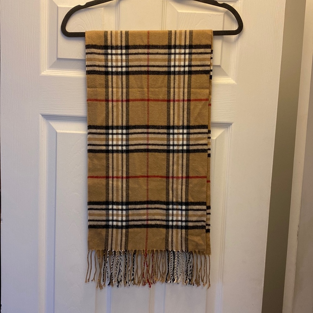 Tartan check cashmere pattern scarf